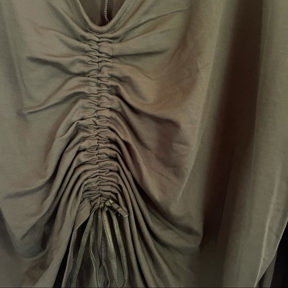 JOY LAB Olive Green Crop W Drawstring XL - Picture 4 of 5